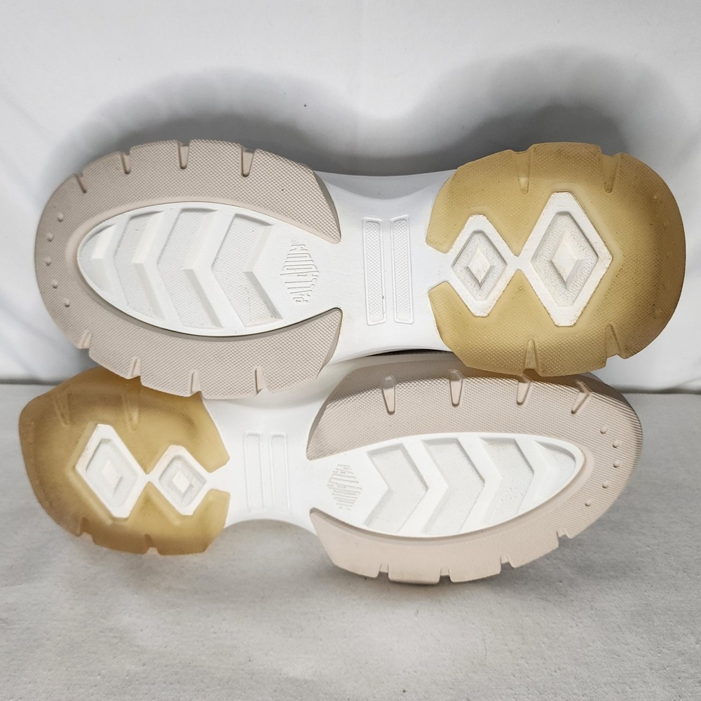 Palladium Platform Sneakers Lug Sole Lace Up Casual Shoes White Size 8 - Picture 6 of 7